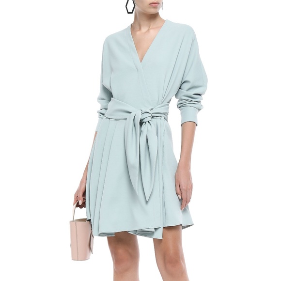 Tibi Dresses & Skirts - Tibi Wrap-effect stretch-crepe mini dress